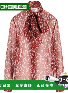 香港直邮SAINT LAURENT 女士衬衫 842861Y4J359477 CO 粉红色