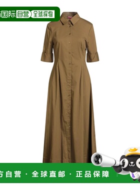 1h可退 香港直邮Staud 女士 长款连衣裙 green绿色 舒适时尚