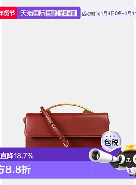 海外直邮THE ROW 女士斜挎包红色可调式肩带 皮革手提包W1717-L60