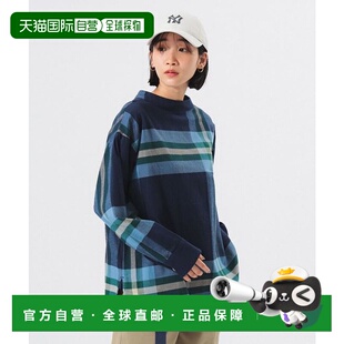 1h可退 日本直邮BEAMS BOY 大格纹束腰衬衫格子牛仔连衣裙外套