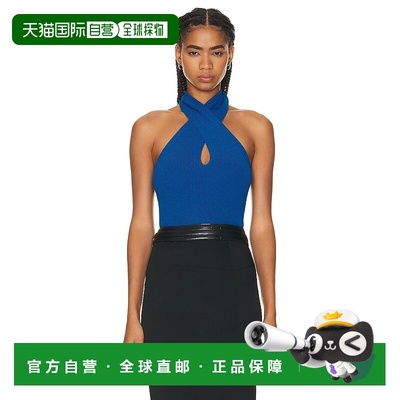1h可退 香港直邮Alaia 女士 Bodysuit 挂脖上衣 AA9B02234M796