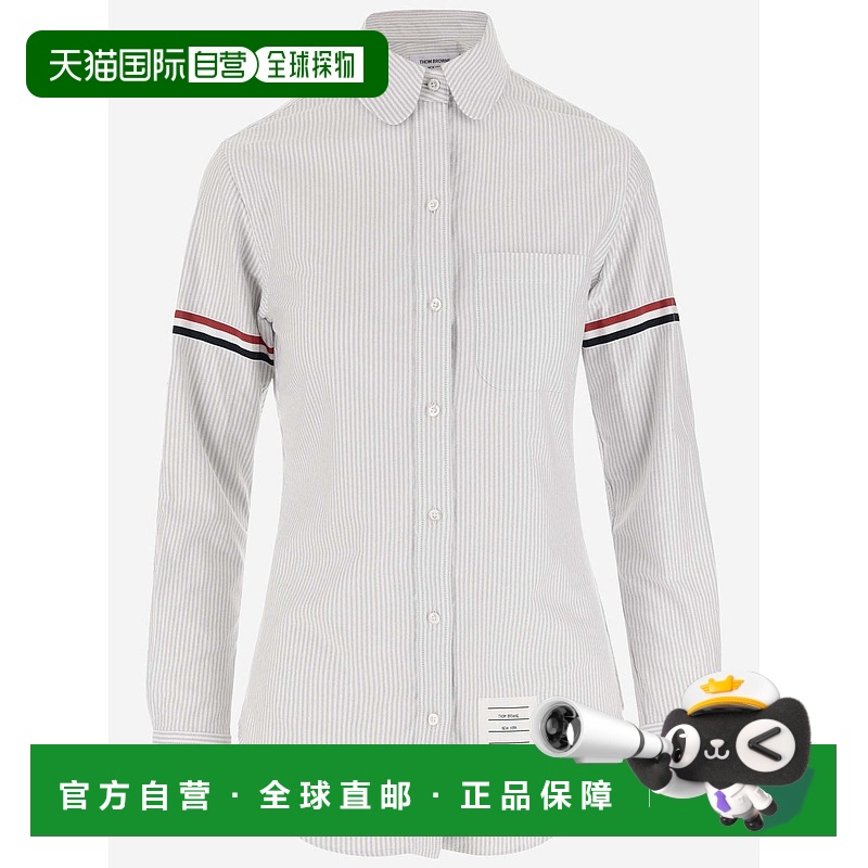 1h可退 香港直邮THOM BROWNE 女士衬衫 FLL019E00098035 CO 灰色