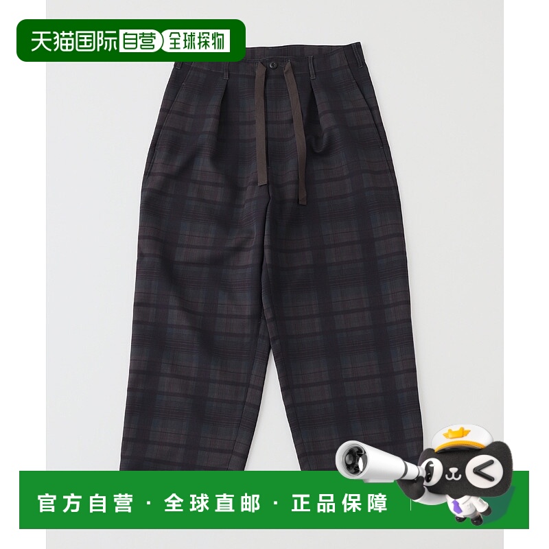 1h可退 日本直邮JOURNAL STANDARD 男装 宽松版型 格纹休闲裤 半