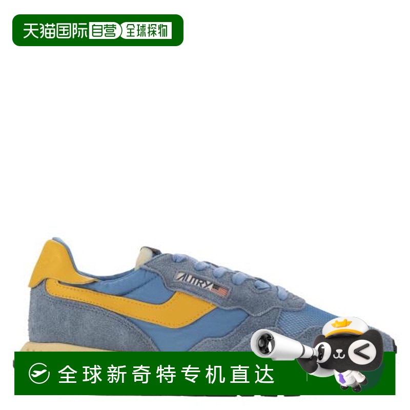 韩国直邮AUTRY25SS平板鞋男WWLM LIGHT BLUE YELLOW