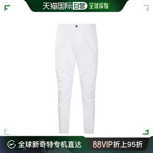白色混纺裤 COTTO 男士 二次方 S74KB0 子 Dsquared2 香港直邮潮奢
