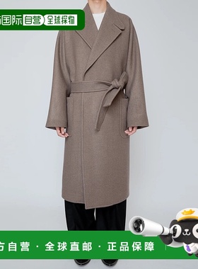 1h可退 日本直邮RAINMAKER 男装 羊毛混纺 宽松A字廓形系带大衣 1