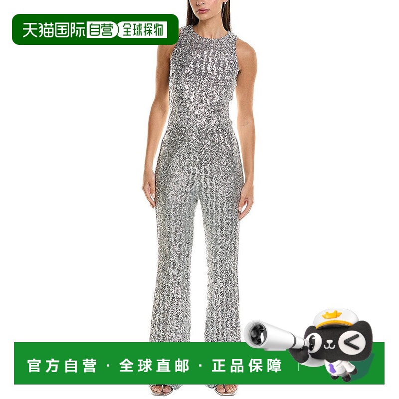 自营Michael Kors Collection Sequins Flare Jumpsuit 美国奥莱