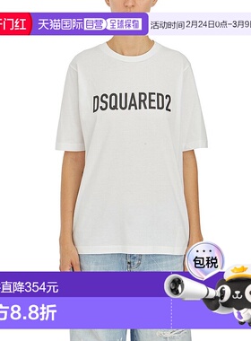 1h可退 香港直邮Dsquared2 二次方 女士 圆领 T恤 S75GD0449D2000