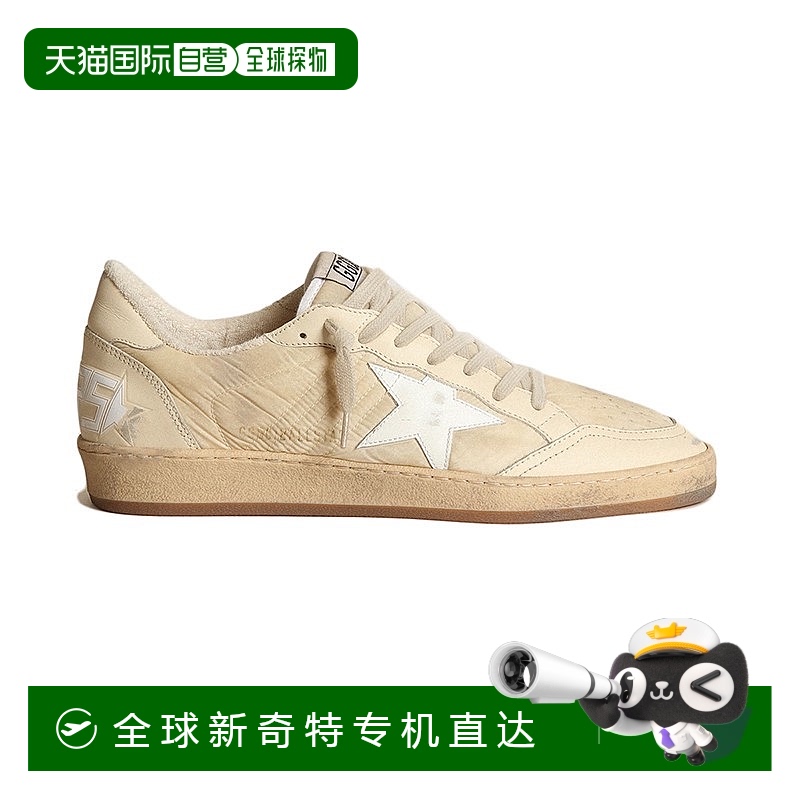 GOLDEN GOOSE 23年新款 Ball系列 男士乳白色尼龙小脏鞋
