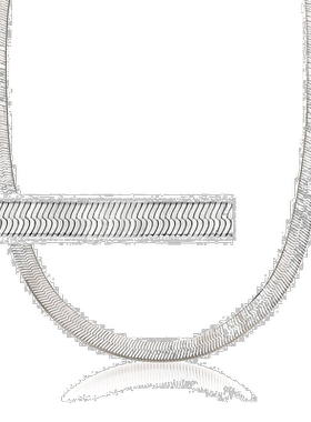 自营 Ross-Simons 意大利 6 毫米纯银人字链项链 - 18 英寸 美国