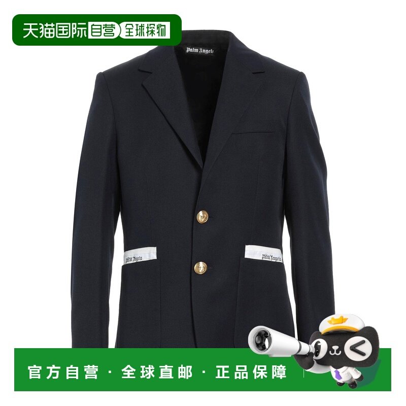 香港直邮Palm Angels 棕榈天使 男士 西装外套 blue蓝色 舒适时尚,男装,商务正装西服,淘宝优惠券,粉丝福利购,淘宝优惠卷