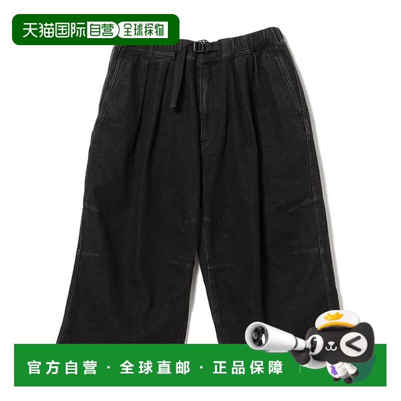 1h可退 日本直邮BEAMS 九分牛仔织带裤