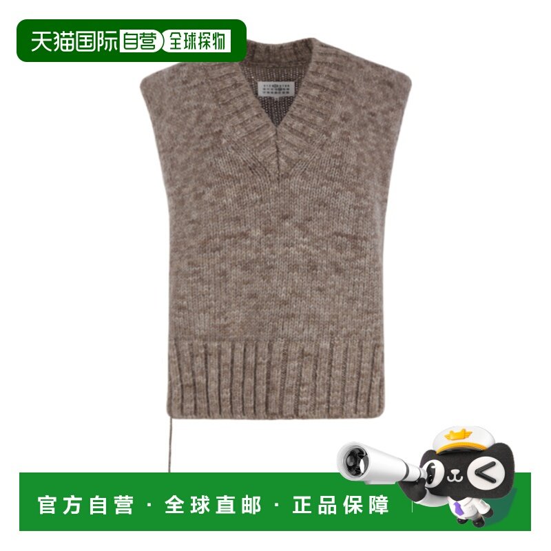 1h可退 香港直邮Maison Margiela 24FW V领无袖针织套衫 Women,女装/女士精品,卫衣/绒衫,淘宝优惠券,粉丝福利购,淘宝优惠卷