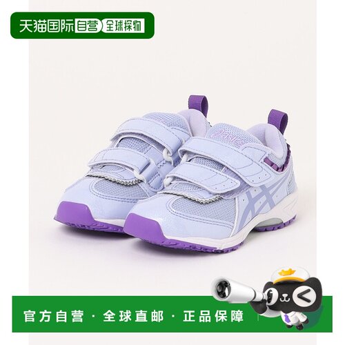 1h可退 日本直邮asics 儿童 轻量女童运动鞋 2条魔术贴设计 53028