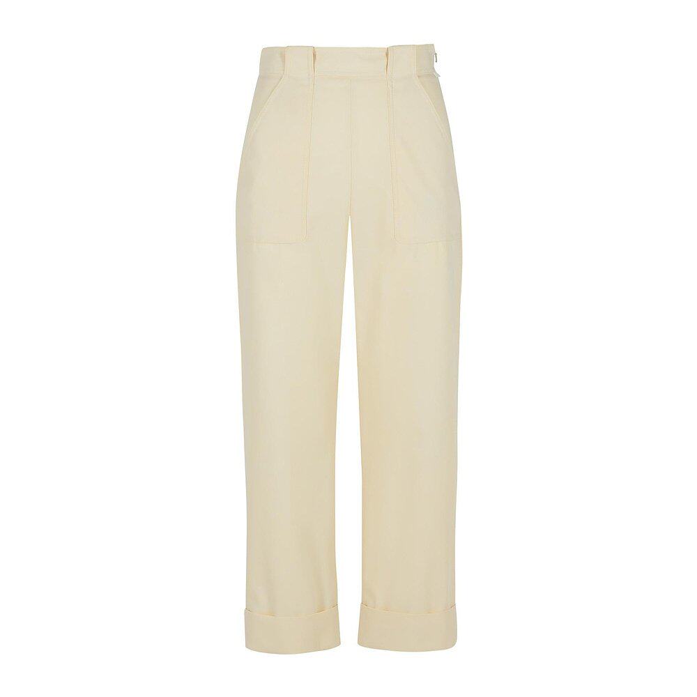 MAX MARA 女士休闲裤 1131065106001 SS2025 花色 腰带袢休闲裤 - 全球购官方买手店出品