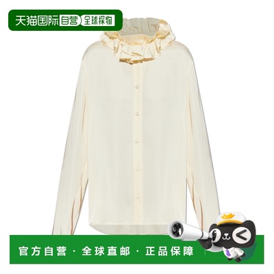 香港直邮Jil Sander 荷叶边长袖衬衫 J01DL0163-J65022