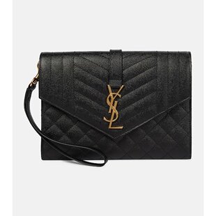 Saint Laurent 圣罗兰 女士 信封麦特拉斯凸纹皮革手包 001124