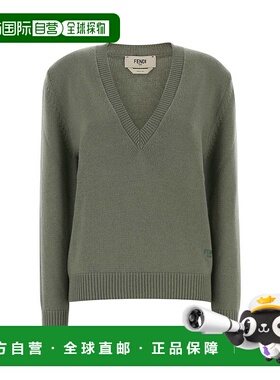 香港直邮FENDI 女士针织衫 FZXD89AYLSF1T6E AW2025 绿色 Fendi K