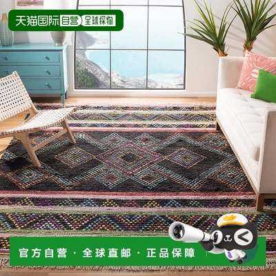 自营safaviehKenya Hand Made Area Rug, Multi Bohemian Style N