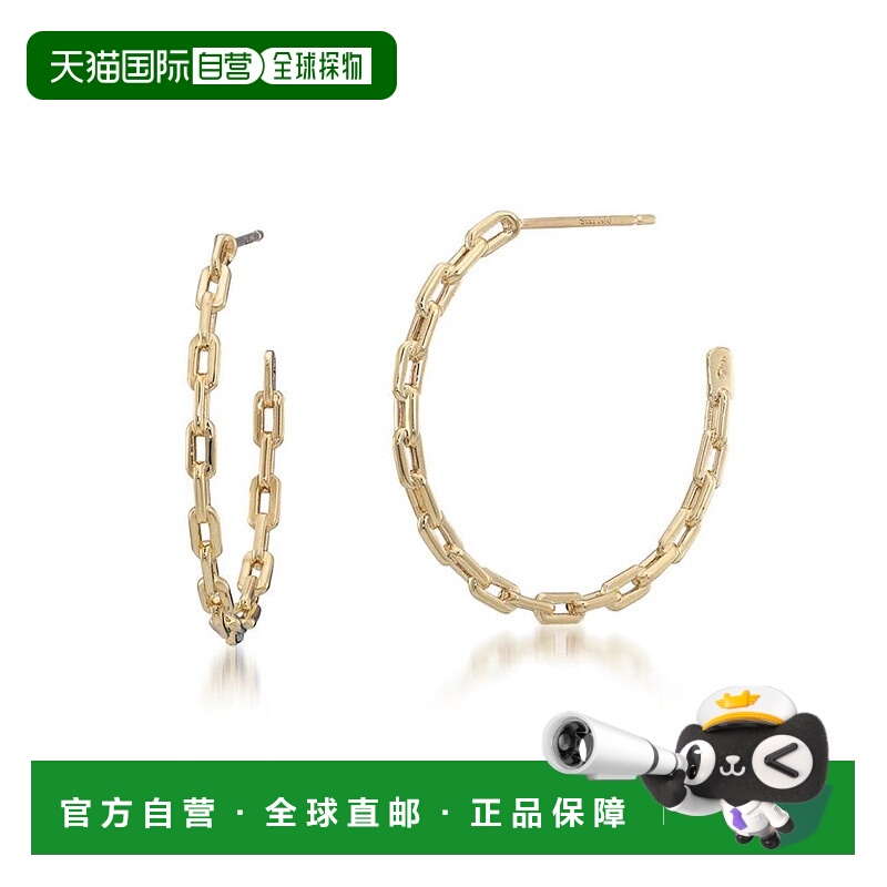 日本直邮日潮 Star JewelryK10 耳夹式链环耳环（大号）番号:2JP0