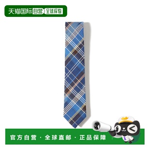 1h可退 日本直邮BROCKLEHURST 男装 全棉马德拉斯格纹领带 215537