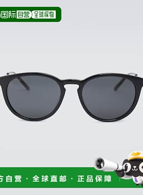 香港直邮Gucci 古驰 男士 圆形醋纤金属太阳眼镜 000919