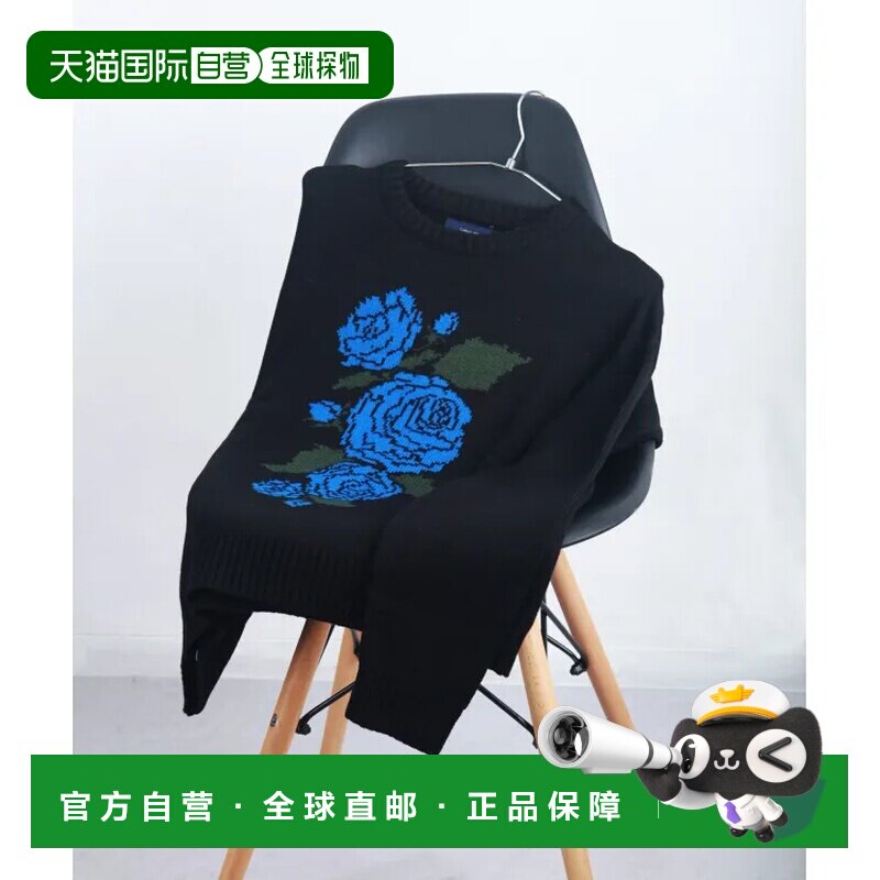 日本直邮WESTSEA 男女同款花卉图案宽松针织衫 春秋季节适宜 舒适