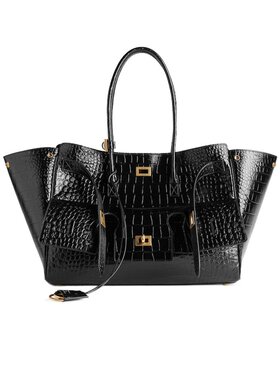 BALENCIAGA 女士手提包 8356702AB0X1000 AW2025 黑色