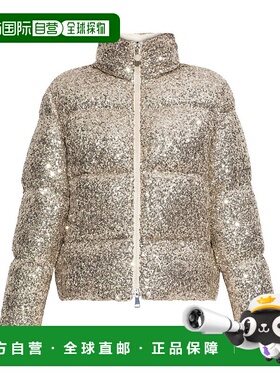 香港直邮MONCLER 女士羽绒服 1A0016589AR2M14 AW2024 浅棕色