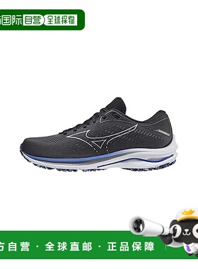 【日本直邮】Mizuno美津浓 男士轻量跑鞋 黑色x灰色x蓝色 27cm 2E