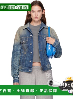 香港直邮Acne Studios 艾克妮 女士 蓝色做旧牛仔夹克 C90196