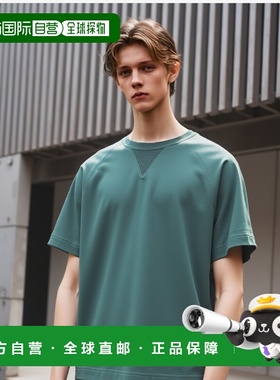 日本直邮Healthknit 男装大重量插肩运动衫短袖 T恤 51022 海军蓝