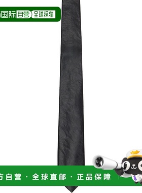 1h可退 香港直邮Our Legacy 男士 黑色 Real Fake Leather 领带 A