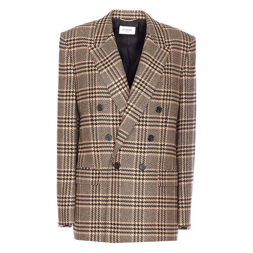 Saint Laurent 圣罗兰 女士 黑色双排扣夹克 837047Y3J67