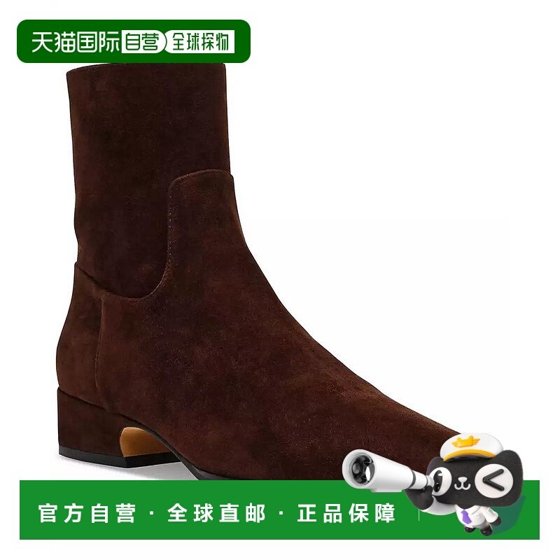 1h可退 【美国直邮】Steve Madden 女士 Dusty 方尖粗跟短靴 时装