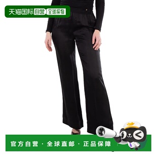 自营 Anine Bing女士黑色亚丁阔腿长裤-黑色休闲裤 直发美国奥莱