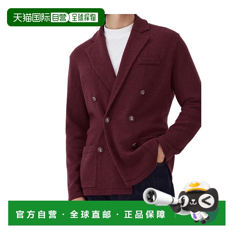 香港直邮Brunello Cucinelli 单排半开襟羊绒开衫 M22706906