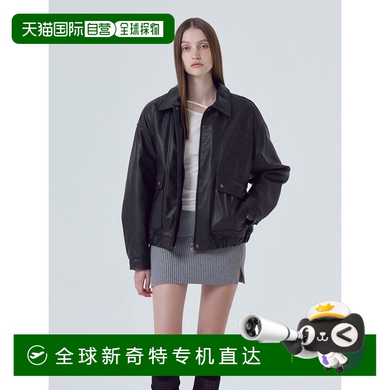 韩国直邮ETMON 女士雪纺衫JP110TFF09 Leather Pocket Blouson Jac