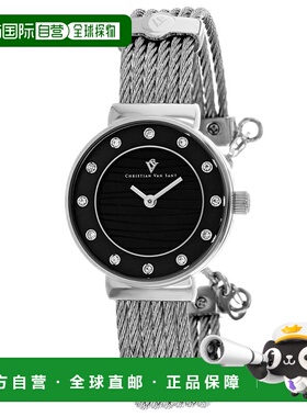 自营Christian Van Sant女式Cavo黑色表盘手表-黑色 美国奥莱直发