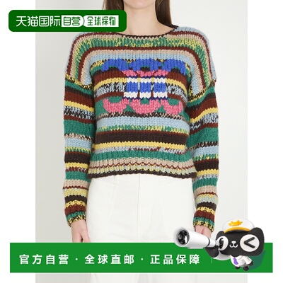 香港直邮CELINE 女士针织衫 RY0PR2V0831GM SS2026 绿色 长袖毛衣