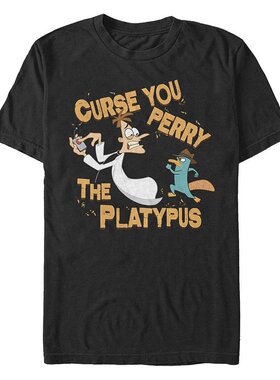 Fifth Sun|男士《Phineas 与 Ferb 诅咒你》短袖 T 恤