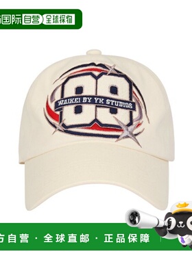 韩国直邮WAIKEI韩国小众设计师狗狗图案时尚日常棒球帽YK23SSAC03