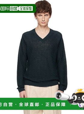 1h可退 香港直邮潮奢 zegna 杰尼亚 男士 黑色针织衫 UFSL72A9PRD