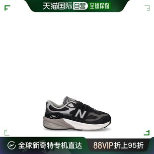 香港直邮潮奢 New Balance  女童 990 v6皮革&网眼运动鞋童鞋