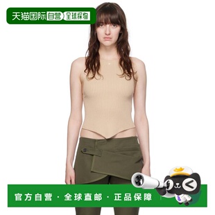 1h可退 香港直邮潮奢 Courreges 女士 徽标刺绣贴背心 VESMT新款