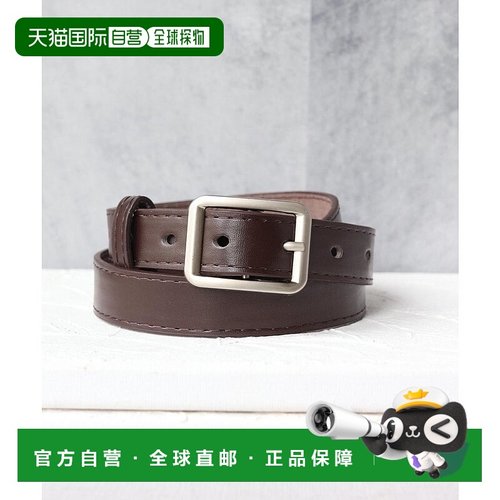 日本直邮florge 无段阶调节复古风简约方形扣腰带 FL8218EW05111