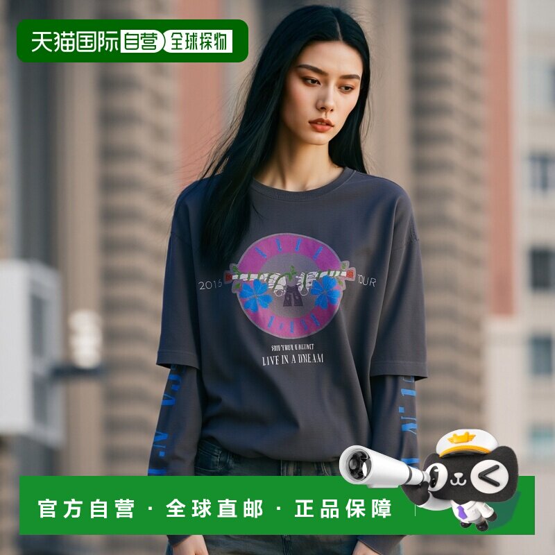 韩国直邮AECA WHITE 公用T恤AWCMSSBDTTLOV004C0BE GUNS N CLOVER