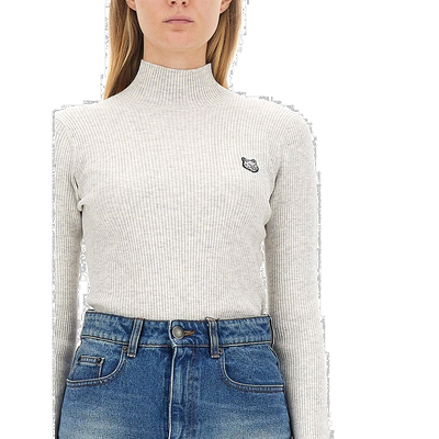 香港直邮MAISON KITSUNÉ 女士针织毛衣 LW00806KT1091LIGHTGREY