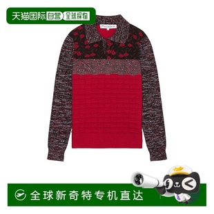 拼接设计羊毛Polo衫 1h可退 男士 香港直邮J.W. KW1231Y Anderson