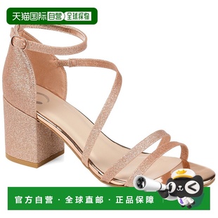 journee 凉鞋 collectionJournee Bella 玫瑰金 女士宽版 自营
